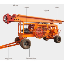 Diesel Engine Trailer Cable Percussion Drilling Rig